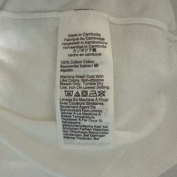 J. Crew 100% Cotton White Classic Shell - Size XXS New - Picture 6 of 10